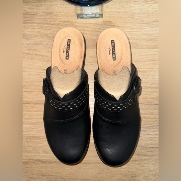 NWOT! Clark’s Collection Womans Leather Leisa Sadie Mules Shoes. Size 9. - Picture 3 of 9